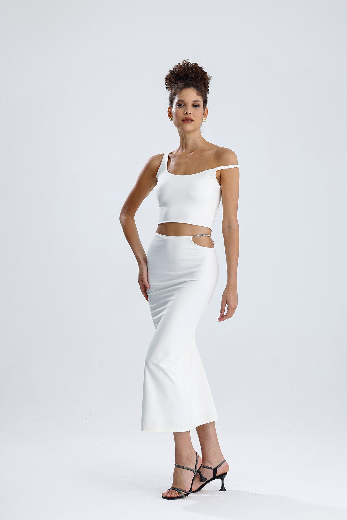 Siena Beyaz Diamond Etek